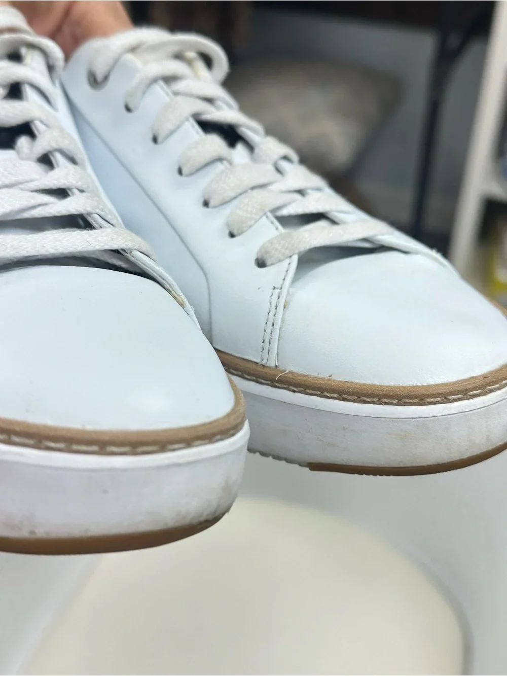 Cole Haan GrandSeries White Leather Sneakers Women’s Size 9B